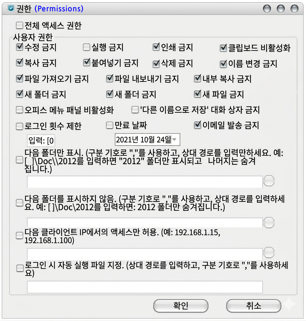 User Permission Setting